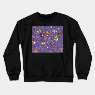 '70s peaceful retro Christmas pattern Crewneck Sweatshirt